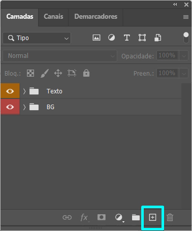 Photoshop Criar Camada