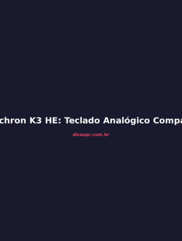 Keychron K3 HE: Teclado Analógico Compacto Vale a Pena?