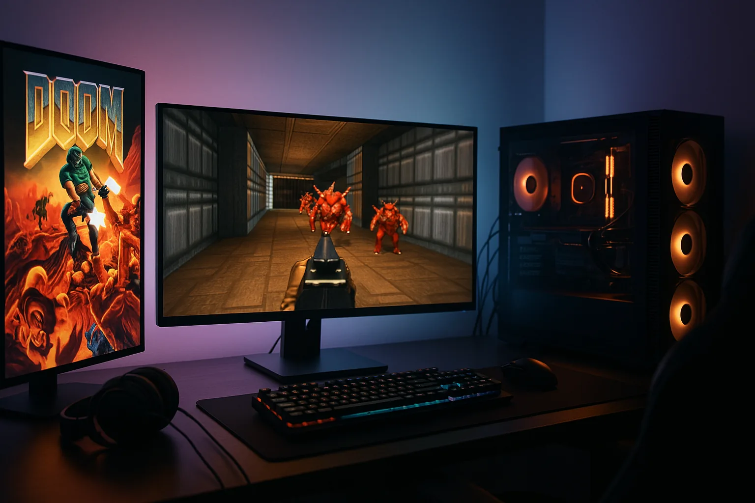 O código aberto de Doom, liberado em 1997, é o que torna possível todos esses ports