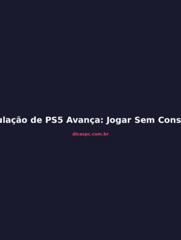 Emulação de PS5 Avança: Jogar Sem Console Está Mais Perto