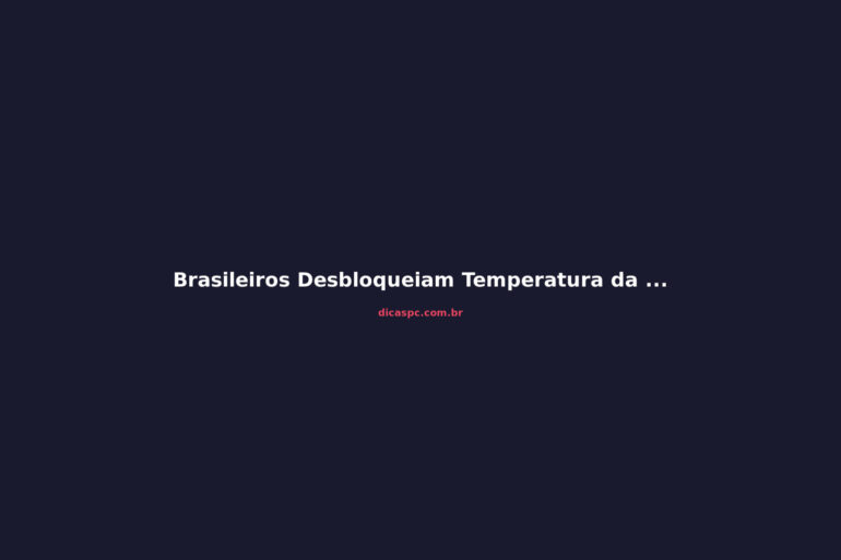 Brasileiros Desbloqueiam Temperatura da VRAM em GPUs NVIDIA