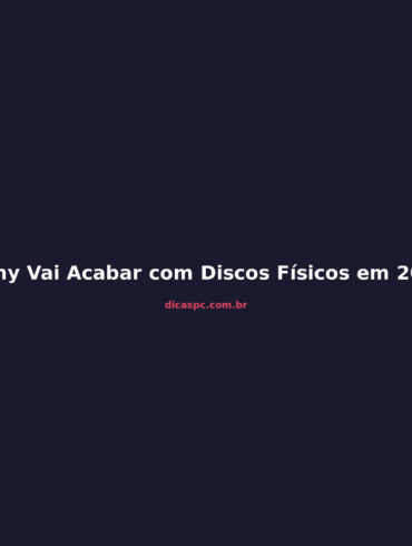 Sony Vai Acabar com Discos Físicos em 2028: O Fim das Lojas de Games?