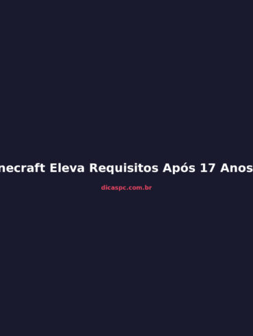 Minecraft Eleva Requisitos Após 17 Anos: Seu PC Está Pronto?