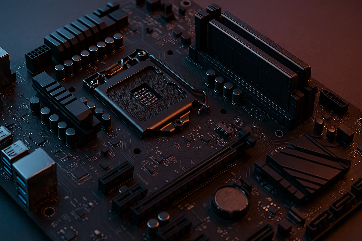 Kits DDR5 instalados em uma placa-mãe moderna — a nova geração já domina plataformas de ponta