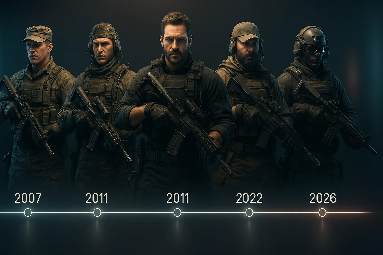 A evolução da série Modern Warfare ao longo de quase duas décadas