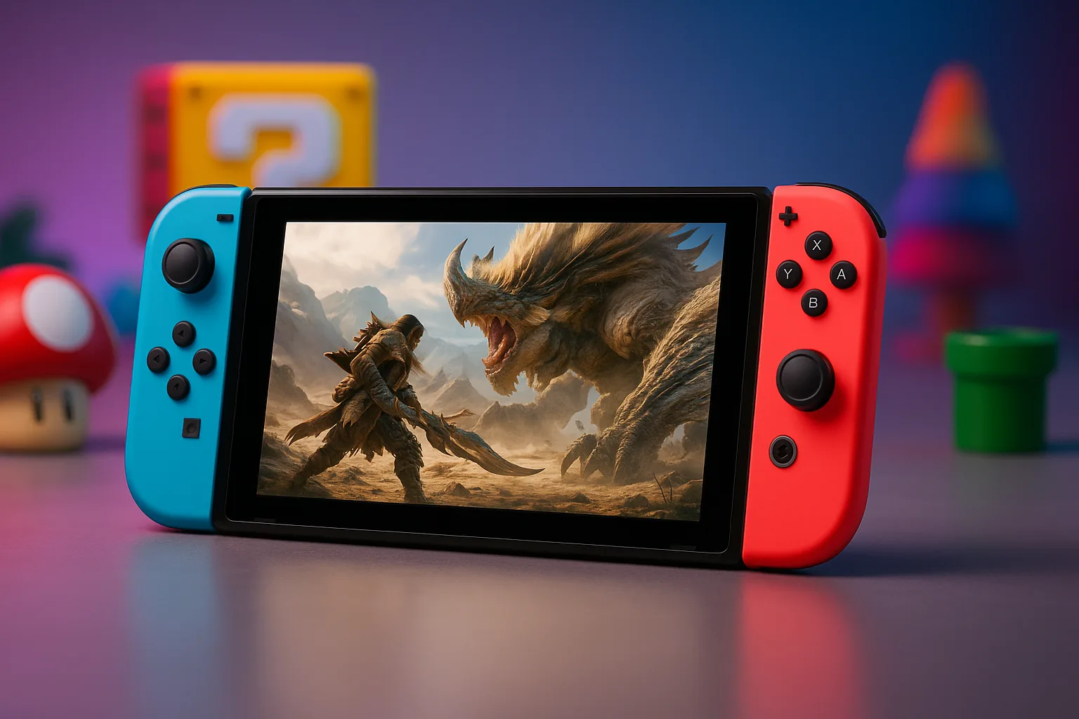 Monster Hunter Wilds no modo docado do Switch 2 mira 1440p com upscaling