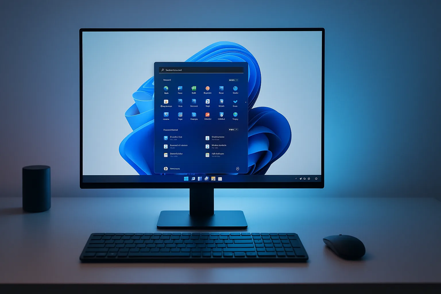 Gerenciador de Tarefas mostrando o consumo de RAM do Windows 11 em segundo plano