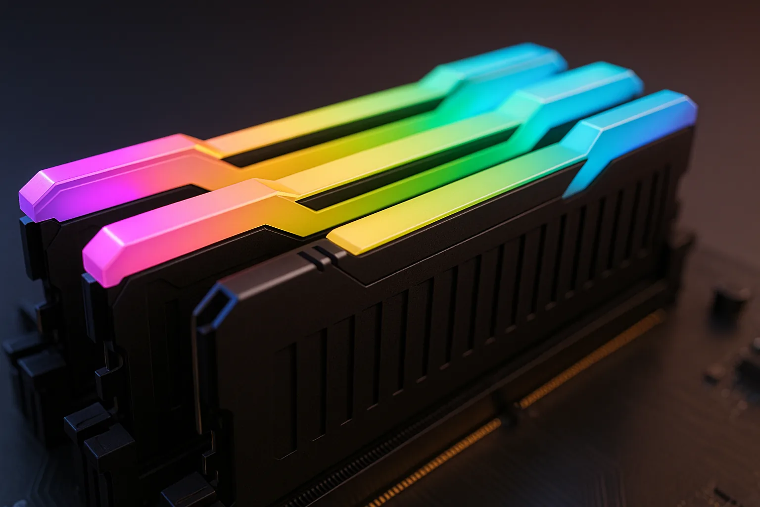 Estrutura de um transistor FinFET moderno — cada um mede apenas alguns átomos de largura