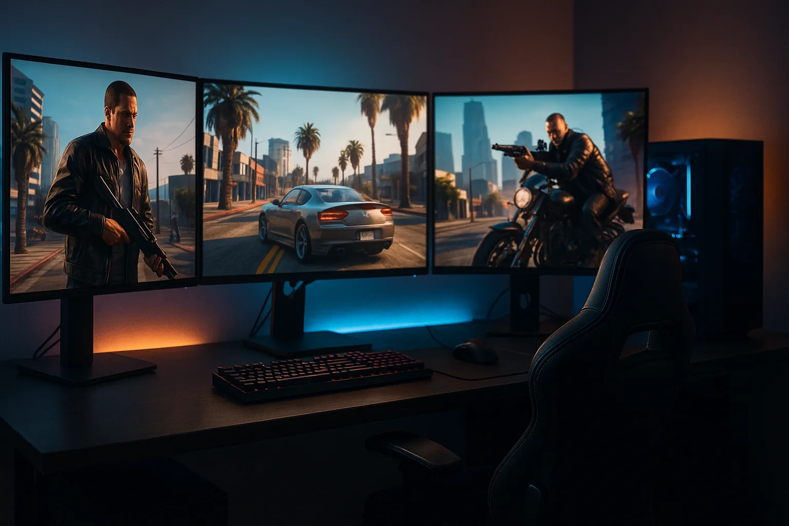 A identidade visual da Rockstar sempre teve DNA cinematográfico
