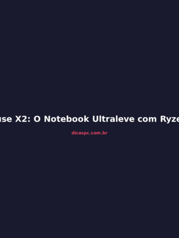 Mouse X2: O Notebook Ultraleve com Ryzen AI que Pesa Menos de 1 kg