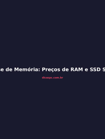 Crise de Memória: Preços de RAM e SSD Sobem Até 2027