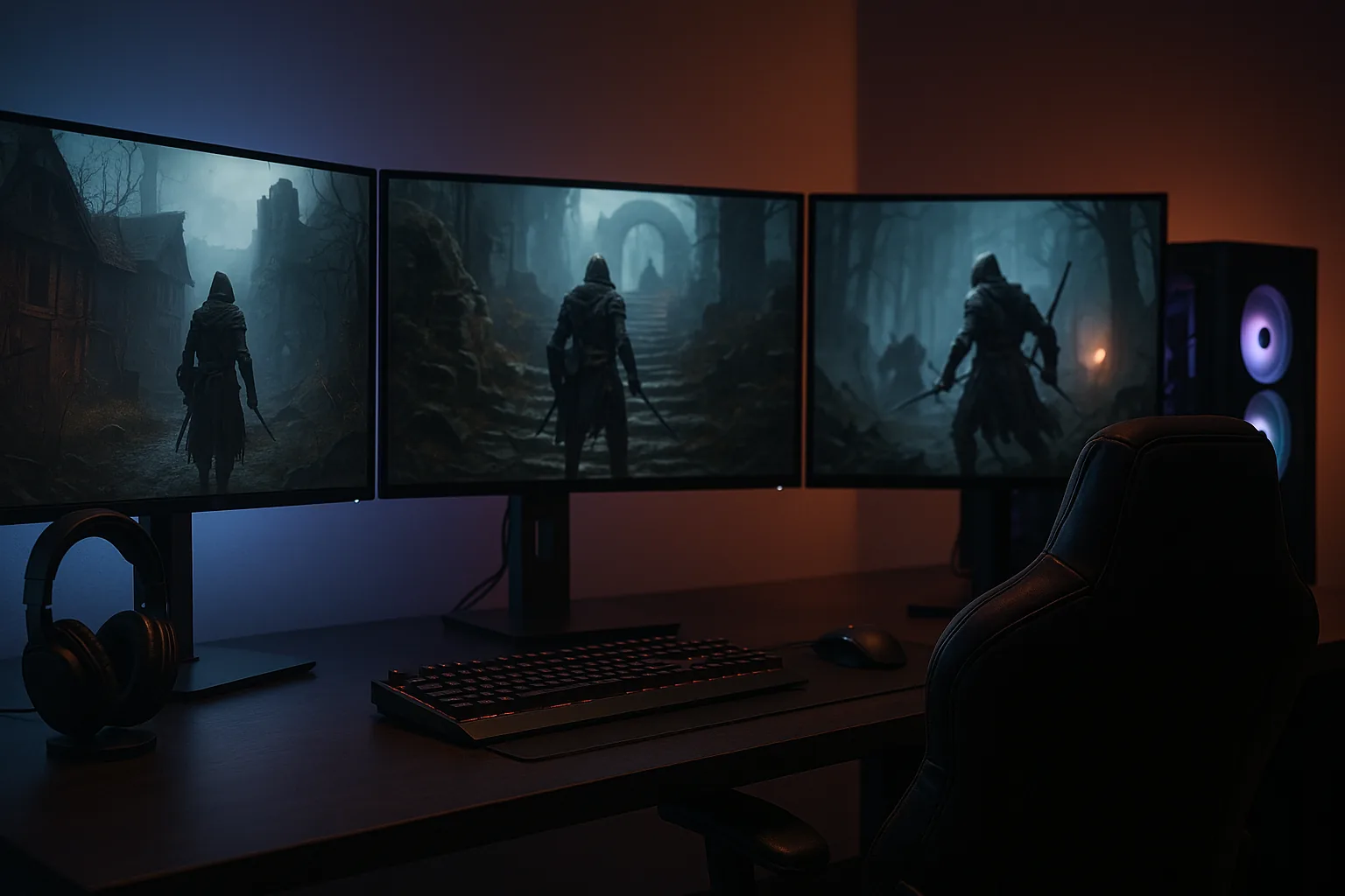 Combate em No Rest for the Wicked: visual denso e atmosfera sombria são marcas do jogo