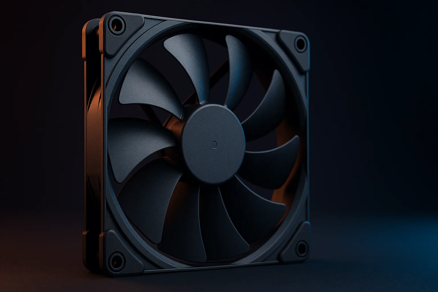 Fans de 140 mm com montagem antivibração são a base de um build silencioso