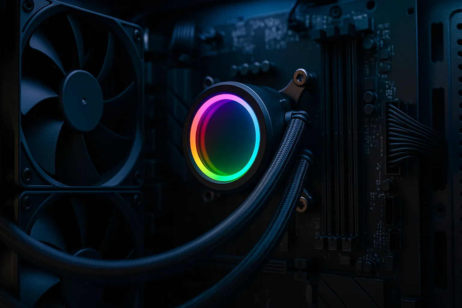 Build com AIO 360mm em gabinete full-tower